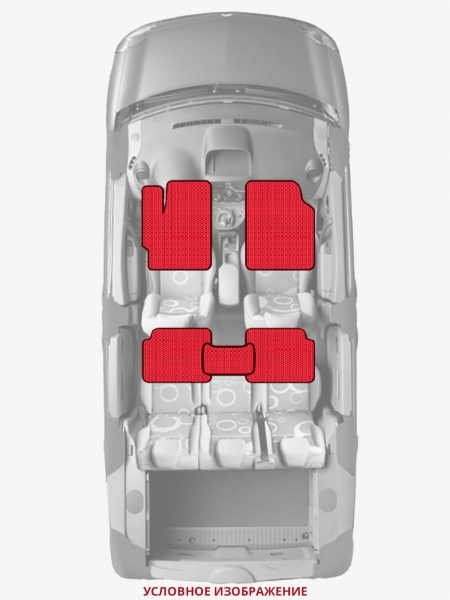 ЭВА коврики «Queen Lux» стандарт для Porsche Cayman