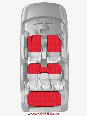 ЭВА коврики «Queen Lux» комплект для Porsche Cayman